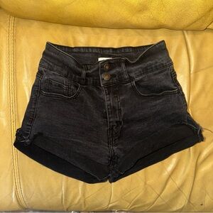 Forever 21 Black High Wasted Denim Women's Shorts